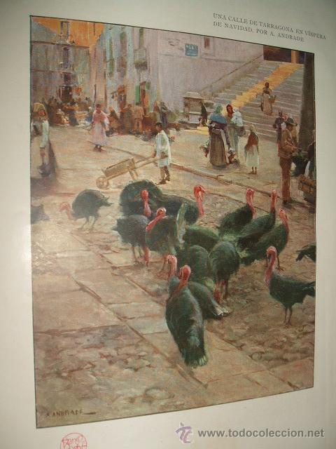 Collezionismo di Riviste e Giornali: TARRAGONA VISPERAS DE NAVIDAD CROMOLITOGRAFIA REVISTA BLANCO Y NEGRO 1902