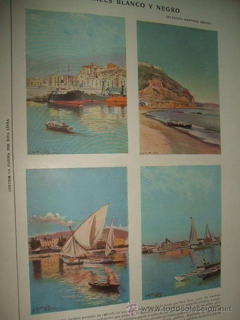 Colecionismo de Revistas e Jornais: BARCELONA CARTAGENA VALENCIA MALAGA POSTALES REVISTA BLANCO Y NEGRO 1902