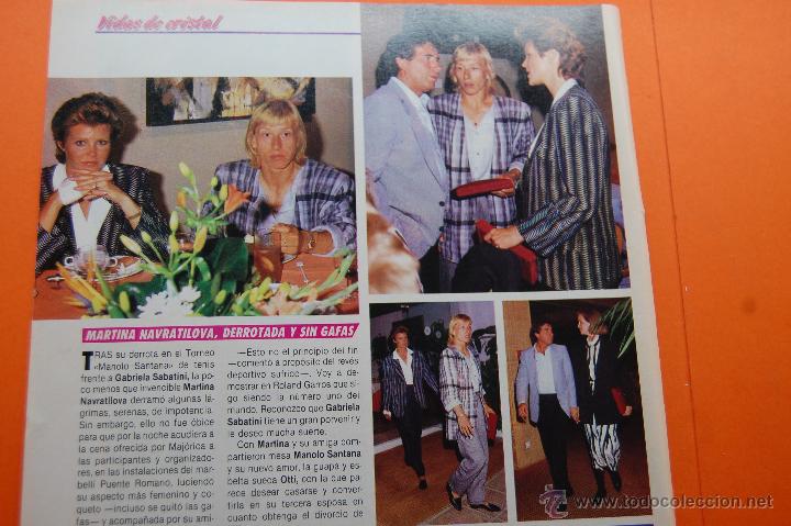 Coleccionismo de Revistas y Peri&oacute;dicos: ARTICULO 1987 - MARTINA NAVRATILOVA - MANOLO SANTANA -