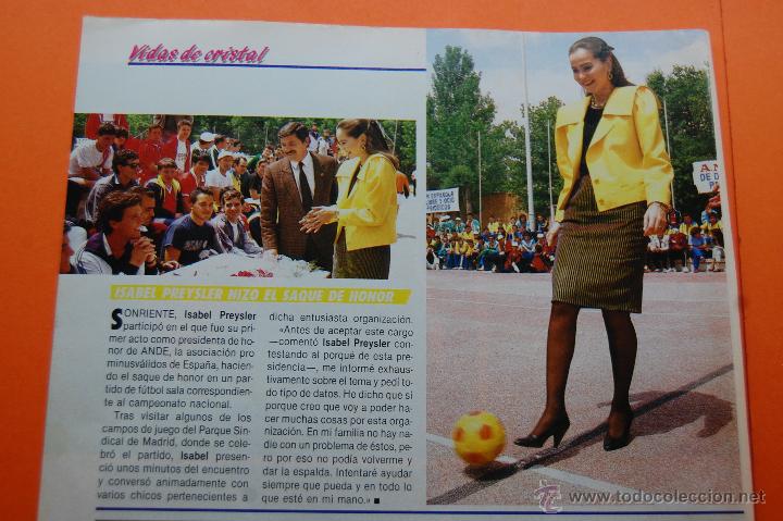 Coleccionismo de Revistas y Peri&oacute;dicos: RECORTE 1987 - ISABEL PREYSLER SAQUE DE HONOR