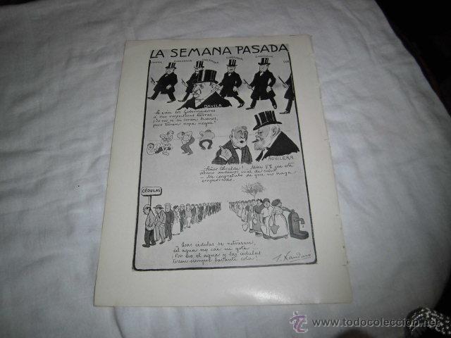 Coleccionismo de Revistas y Peri&oacute;dicos: LA SEMANA PASADA POR XAUDARO  HOJA REVISTA BLANCO Y NEGRO 1906