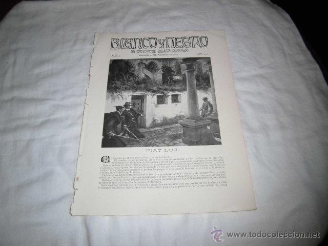 Coleccionismo de revistas y peri&oacute;dicos: FIAT LUX POR EUGENIO SELLES HOJA REVISTA BLANCO Y NEGRO 1906