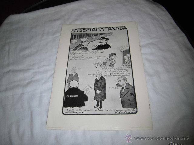 Coleccionismo de Revistas y Peri&oacute;dicos: LA SEMANA PASADA POR XAUDARO HOJA REVISTA BLANCO Y NEGRO 1906