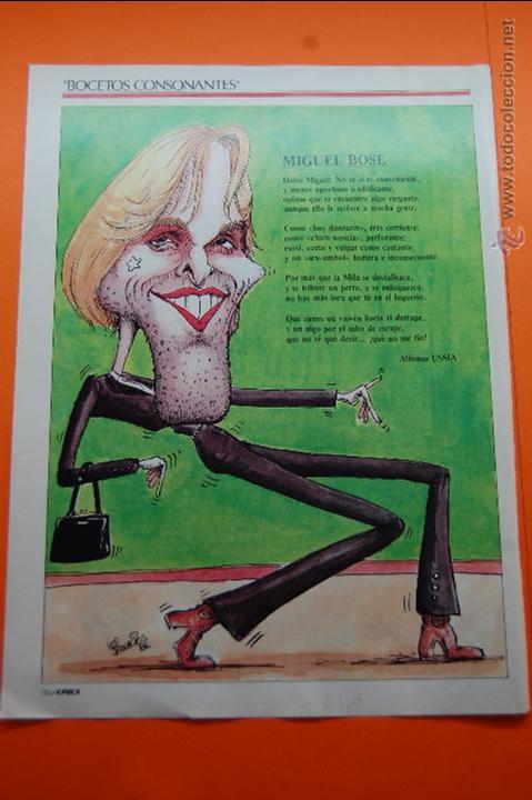 Coleccionismo de revistas y peri&oacute;dicos: CARICATURA - 1986 - MIGUEL BOSE - ALFONSO USSIA Y PALACIOS BOCETOS CONSONANTES