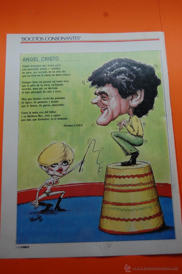 Coleccionismo de revistas y peri&oacute;dicos: CARICATURA - 1986 - ANGEL CRISTO Y BARBARA REY - ALFONSO USSIA Y PALACIOS BOCETOS CONSONANTES