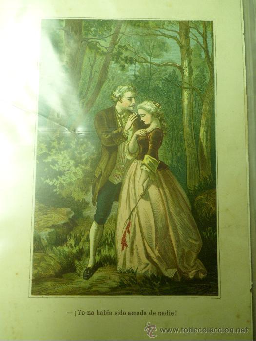 Coleccionismo de Revistas y Peri&oacute;dicos: LITOGRAF&Iacute;A A COLOR SIGLO XIX. --YO NUNCA FUI AMADA DE NADIE--