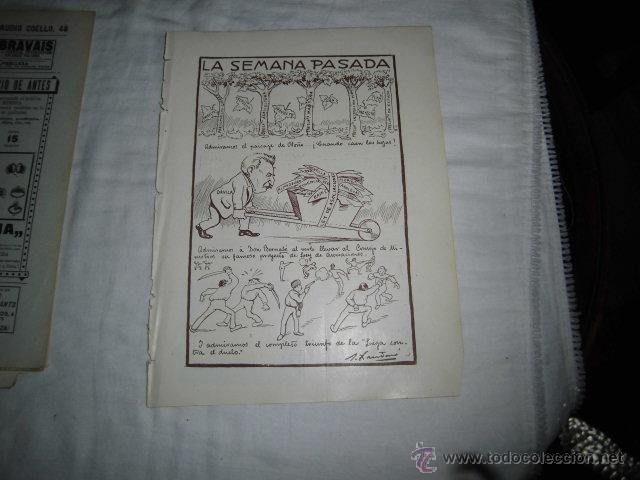 Coleccionismo de Revistas y Peri&oacute;dicos: LA SEMANA PASADA POR XAUDARO/PUBLICIDAD VARIADA HOJA REVISTA BLANCO Y NEGRO 1906