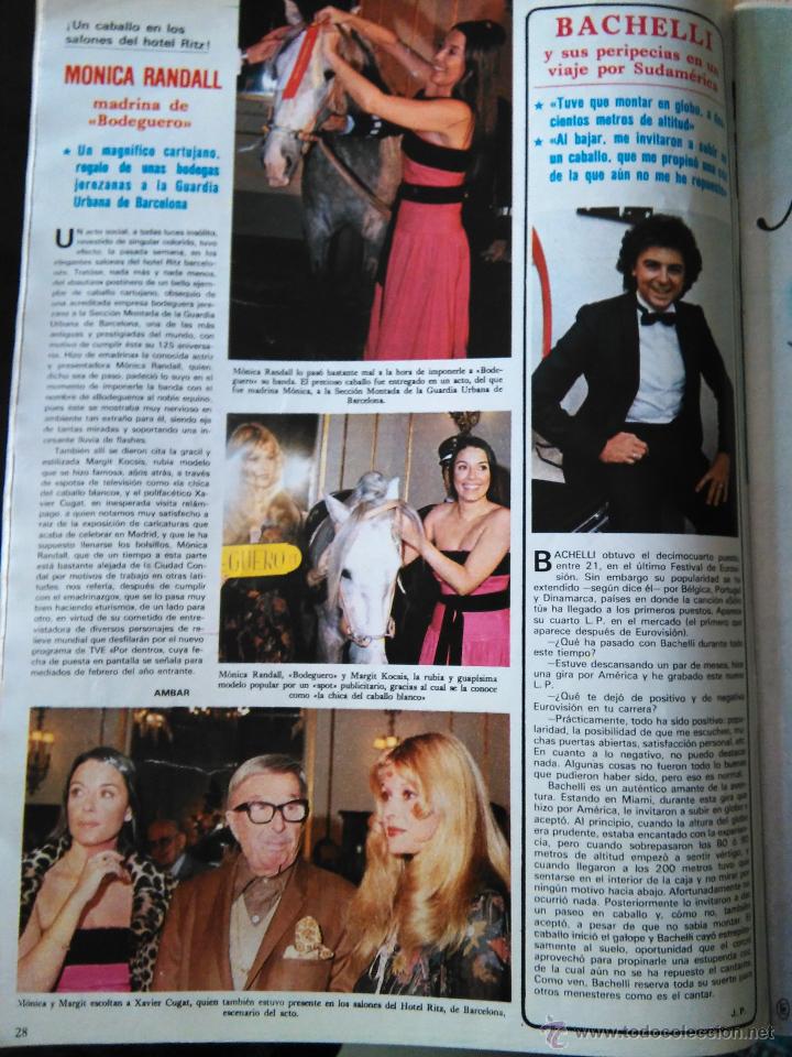Coleccionismo de Revistas y Peri&oacute;dicos: recorte BACCHELLI MONICA RANDALL EUROVISION