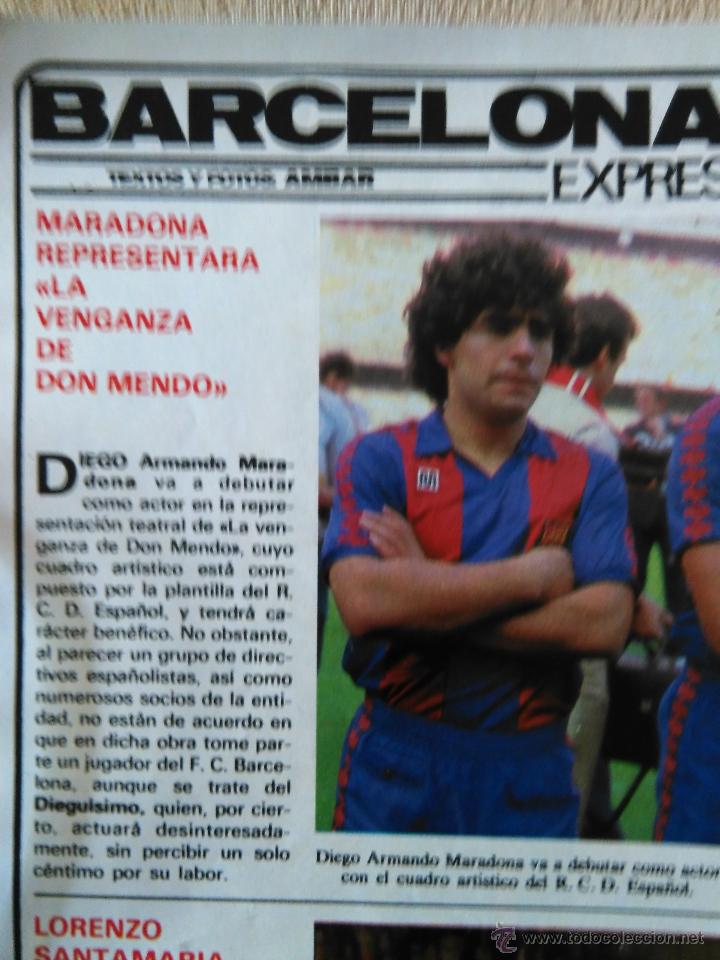 Coleccionismo de Revistas y Peri&oacute;dicos: recorte DIEGO ARMANDO MARADONA