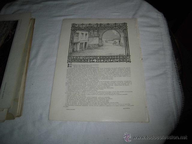 Coleccionismo de Revistas y Peri&oacute;dicos: LOS OFICIOS.EL HERRERO POR AZORIN DIBUJO DE ARIJA  HOJA REVISTA BLANCO Y NEGRO 1906