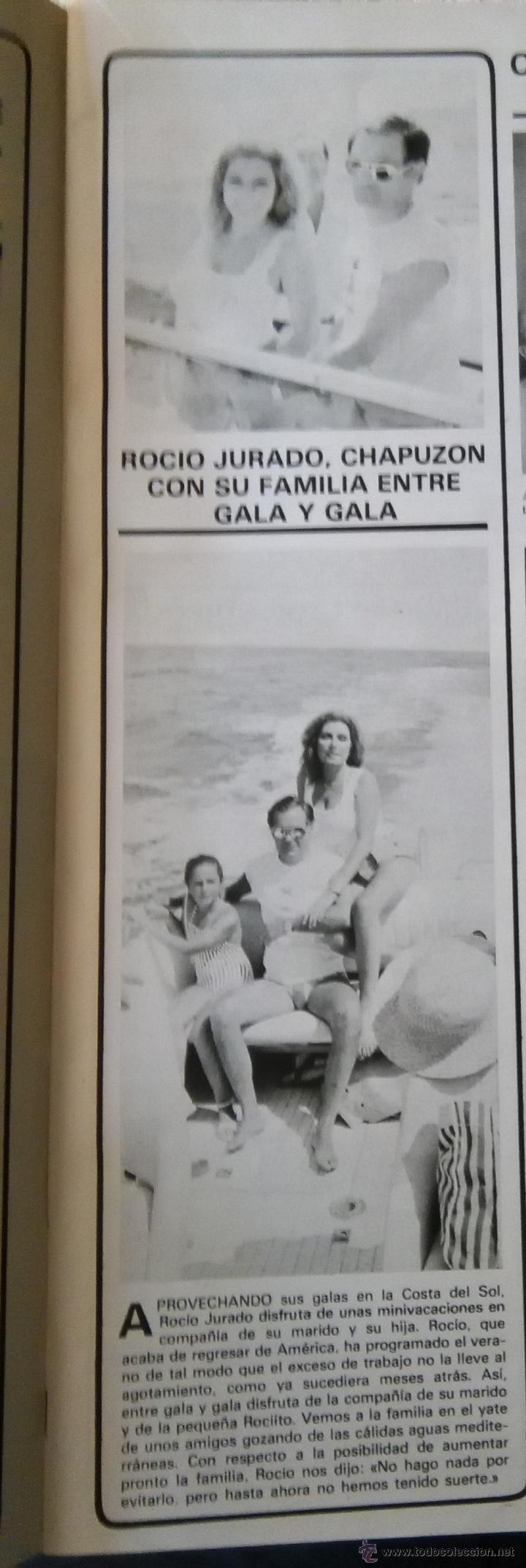 Coleccionismo de Revistas y Peri&oacute;dicos: RECORTE ROCIO JURADO