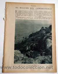 Coleccionismo de Revistas y Peri&oacute;dicos: Balc&oacute;n Condestable, entre Gredos y Guadarrama, recorte (R7) 6 pag revista Blanco y Negro 27 jun 1926