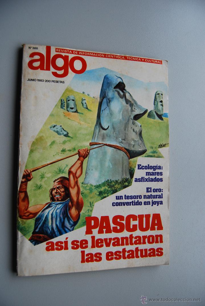 Coleccionismo de Revistas y Peri&oacute;dicos: REVISTA ALGO-NUMERO 388-A&Ntilde;O 1983: ISLA DE PASCUA-ORO, TESORO NATURAL-ECOLOGIA, MARES ASFIXIADOS