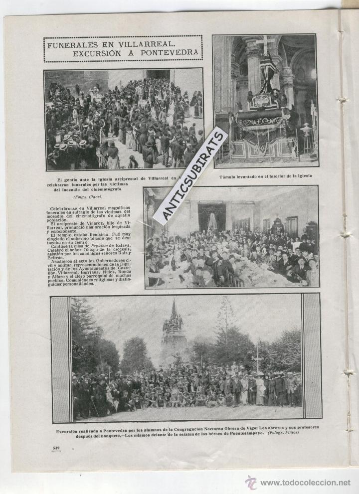 Colecionismo de Revistas e Jornais: REVISTA A&Ntilde;O 1912 VILLARREAL FOTO DE LA PROCESION EN MOIA MOYA BEGO&Ntilde;A JUEGOS FLORALES EN JATIVA