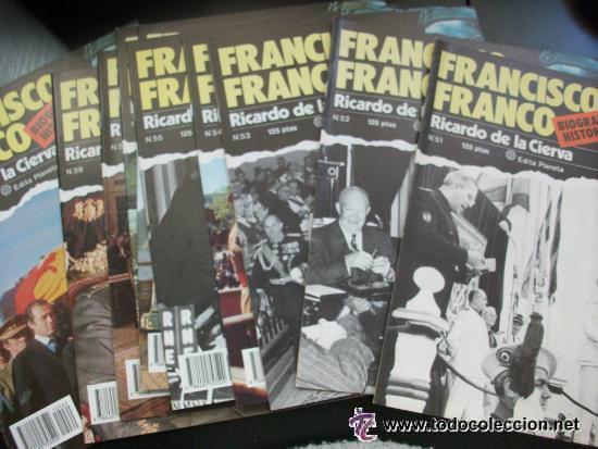 Coleccionismo de revistas y peri&oacute;dicos: FRANCISCO FRANCO, BIOGRAFIA HISTORICA. DE RICARDO DE LA CIERVA. LOTE 10 FASCICULOS, DEL 51 AL 60