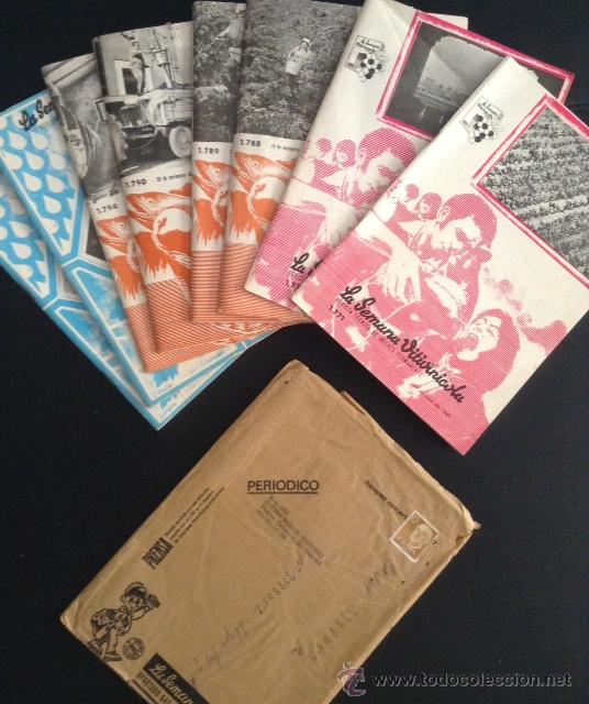 Coleccionismo de Revistas y Peri&oacute;dicos: lote revista la semana vitivinicola n&ordm; 1771-1772-1788-1789-1790-1794-1795-1796 de 1980/81