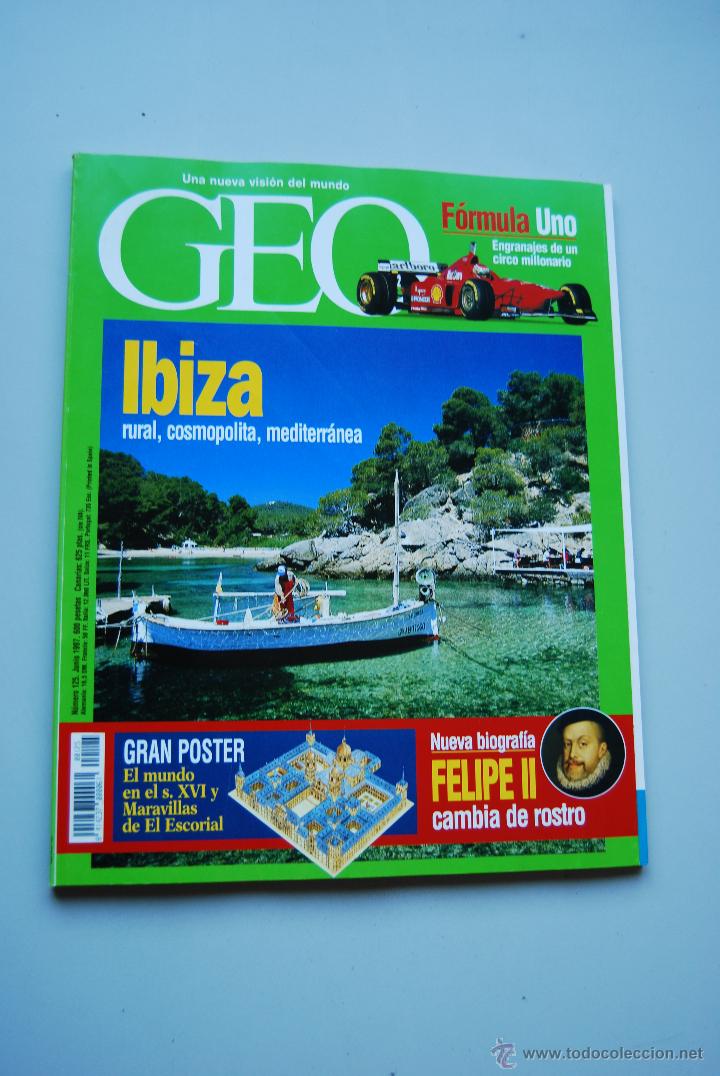 Coleccionismo de Revistas y Peri&oacute;dicos: REVISTA GEO. NUM.125: IBIZA, RURAL,COSMOPOLITA Y MEDITERRANEA-FELIPE II-FORMULA UNO