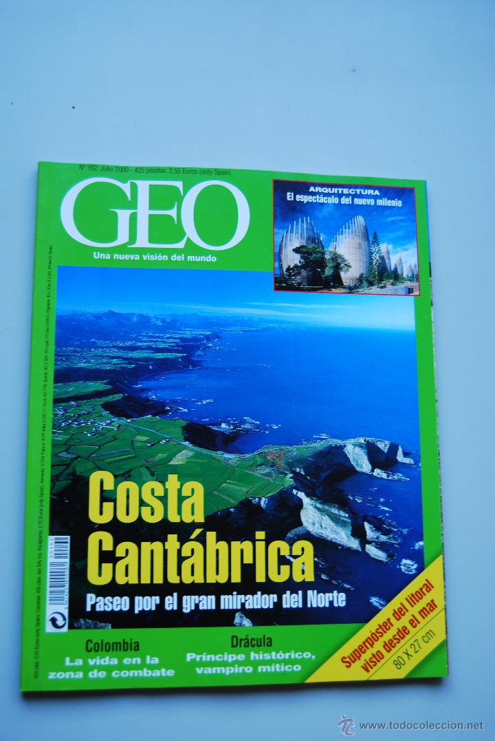 Coleccionismo de revistas y peri&oacute;dicos: REVISTA GEO. NUM.162: COSTA CANT&Aacute;BRICA-COLOMBIA-DR&Aacute;CULA-ARQUITECTURA.