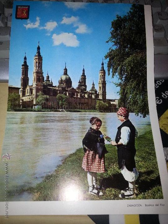 Coleccionismo de Revistas y Peri&oacute;dicos: antigua lamina 1965 - 22 cm - barcelona basilica de la virgen del pilar