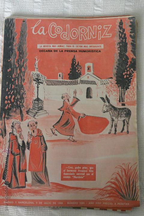 Coleccionismo de Revistas y Peri&oacute;dicos: Revista la codorniz n&ordm; 1285 3 de julio de 1966