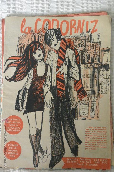 Coleccionismo de Revistas y Peri&oacute;dicos: REVISTA LA CODORNIZ N&ordm; 1425 9 marzo 1969