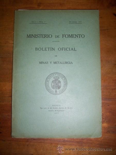 Collection Magazines and Newspapers: BOLET&Iacute;N Oficial de Minas y Metalurgia. A&ntilde;o I, N&ordm; 7 (Diciembre 1917)