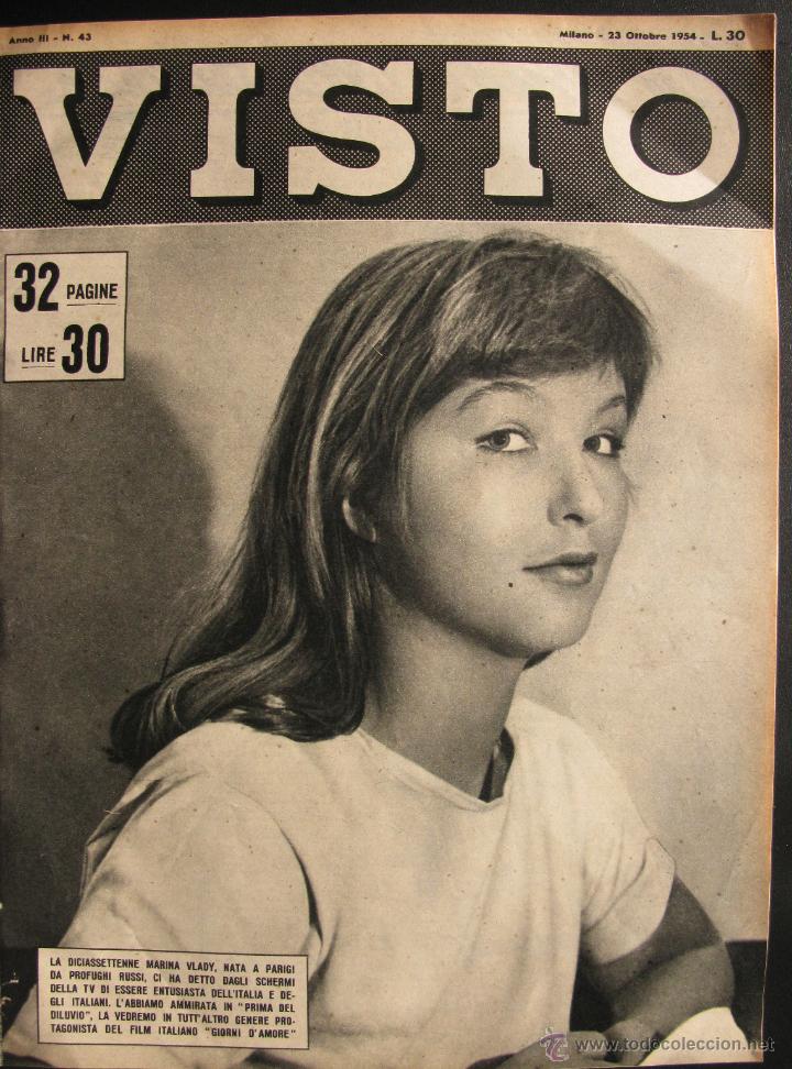 Collezionismo di Riviste e Giornali: REVISTA ITALIANA VISTO 1954 MARINA VLADY