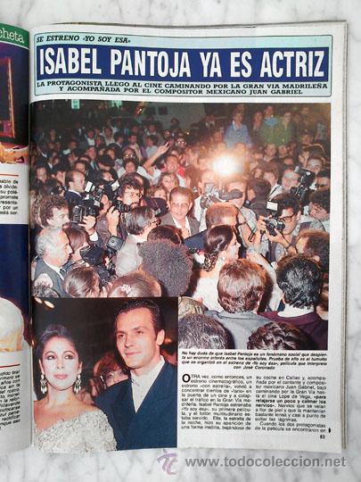 Coleccionismo de Revistas y Peri&oacute;dicos: REPORTAJE - ISABEL PANTOJA (ESTRENO DE YO SOY ESA) - 1990