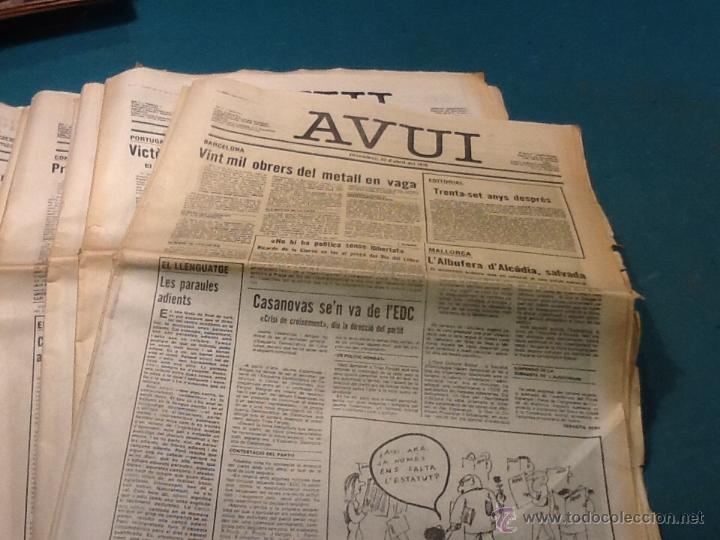 Collection Magazines and Newspapers: Diario avui, desde el 1 al 25
