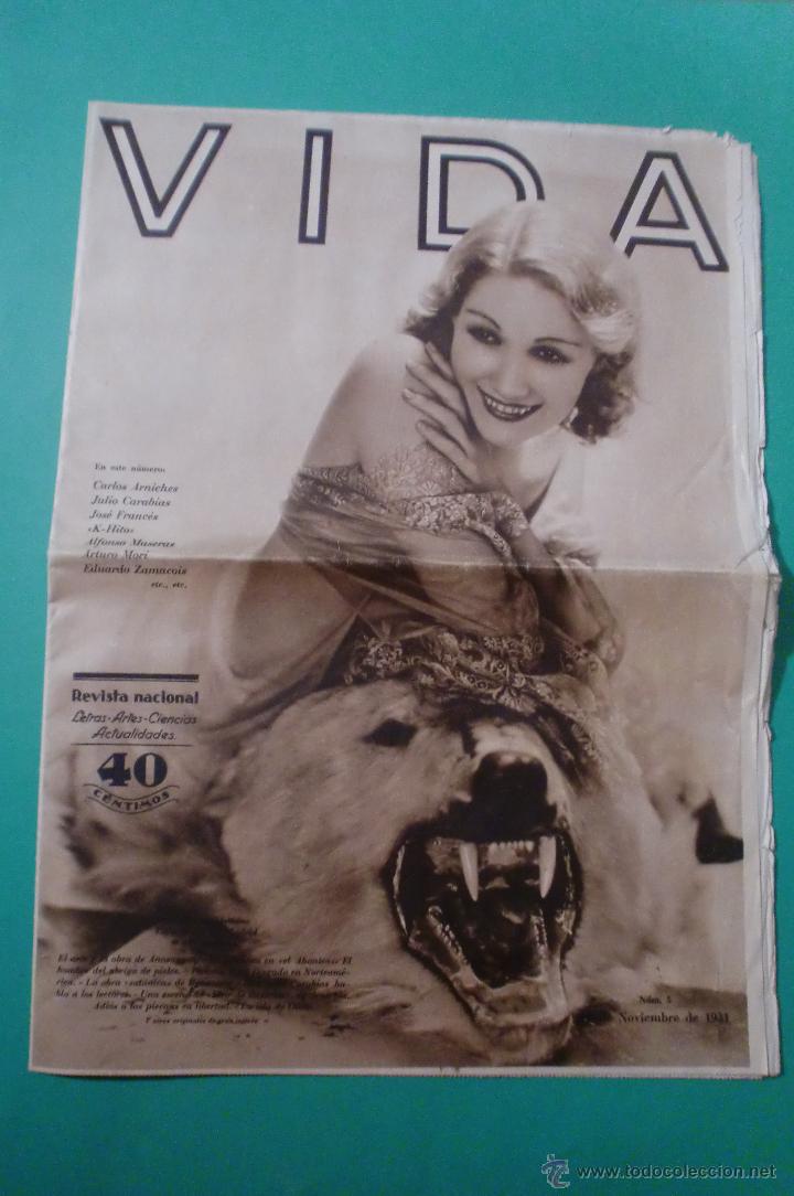Sammeln von Zeitschriften und Zeitungen: VIDA N&ordm; 5 13/11/1931 CARCEL MODELO - ANASAGASTI - EL TAXI AMARILLO - JULIO CARABIAS - MADRID AEREO