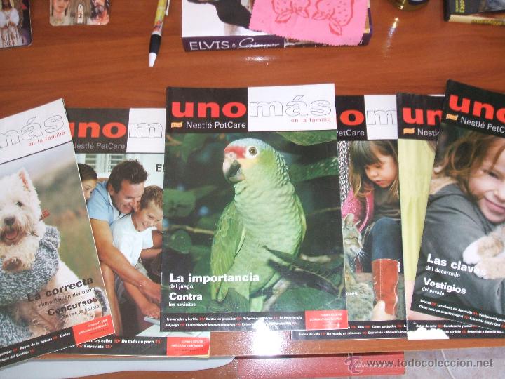 Collectionnisme de Revues et Journaux: UNO M&Aacute;S EN LA FAMILIA (revista sobre mascotas y animales) - LOTE 6 REVISTAS