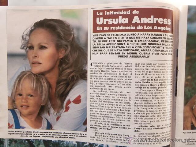 Coleccionismo de Revistas y Peri&oacute;dicos: REPORTAJE-URSULA ANDRESS-LOLA HERRERA-BRUCE BOXLEINTNER-LOLA FORNER-FERNANDO MARTINEZ DE IRUJO