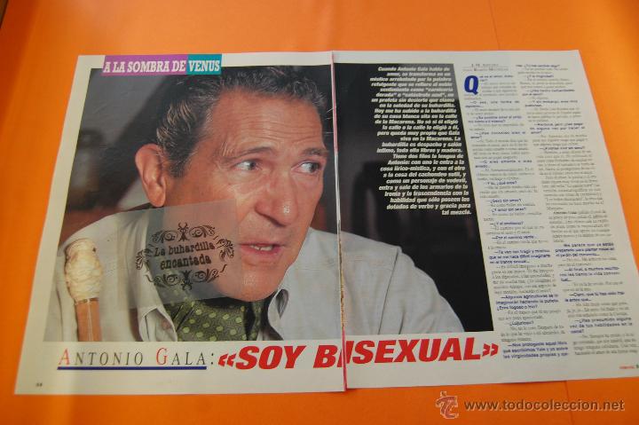 Coleccionismo de Revistas y Peri&oacute;dicos: ARTICULO 1994 - ANTONIO GALA SOY BISEXUAL - 4 PAGINAS