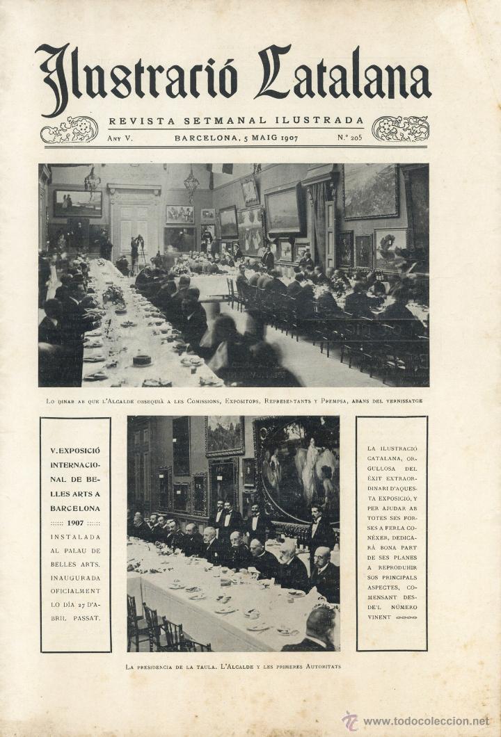 Coleccionismo de Revistas y Peri&oacute;dicos: ILUSTRACI&Oacute; CATALANA &ndash; REVISTA SETMANAL ILUSTRADA &ndash; MAIG 1907 - CAMB&Oacute; FERIT