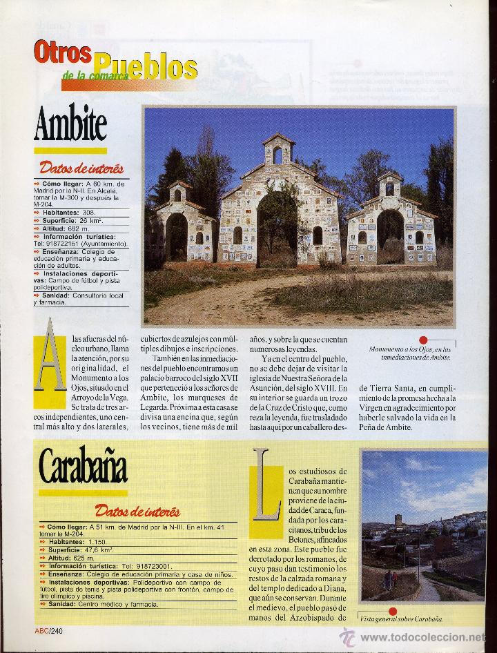 Coleccionismo de Revistas y Peri&oacute;dicos: coleccionable - ABC  - pueblos de Madrid   -ver listado-