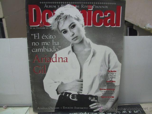 Collection Magazines and Newspapers: EL DOMINICAL 30 OCTUBRE DEL 1994 - ARIADNA GIL / BEATLES... - ALBUM Y POSTER DE RIVER PHOENIX