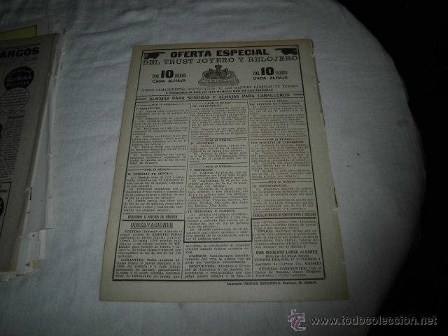 Coleccionismo de Revistas y Peri&oacute;dicos: PUBLICIDAD TRUST JOYEROS HOJA REVISTA BLANCO Y NEGRO 1911