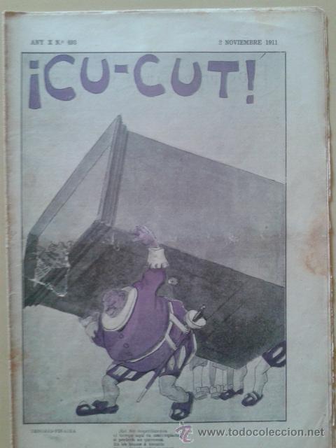 Coleccionismo de Revistas y Peri&oacute;dicos: REVISTA CU-CUT ANY X NUM.493 2 NOVEMBRE 1911 (EN CATAL&Agrave;)