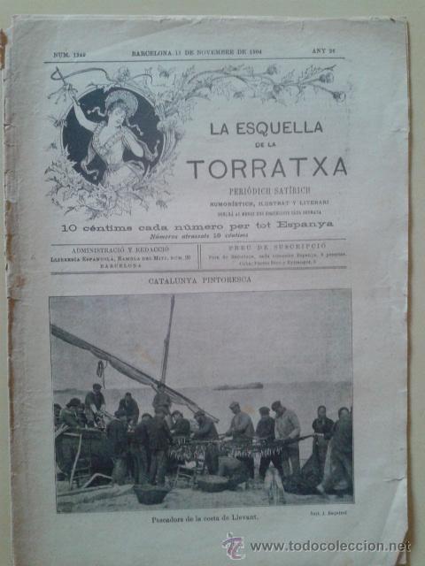 Coleccionismo de Revistas y Peri&oacute;dicos: REVISTA LA ESQUELLA DE LA TORRATXA. ANY 26 NUM. 1349 BARCELONA 11 NOVEMBRE 1904