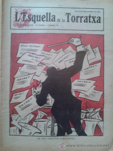 Coleccionismo de Revistas y Peri&oacute;dicos: REVISTA LA ESQUELLA DE LA TORRATXA. ANY 46 NUM. 2331 BARCELONA 9 NOVEMBRE 1923