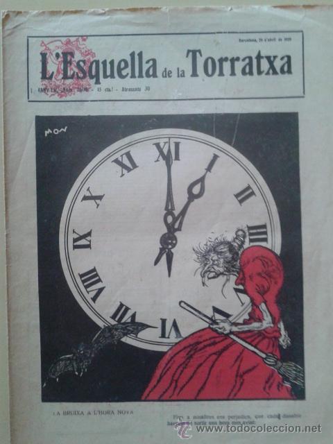 Coleccionismo de Revistas y Peri&oacute;dicos: REVISTA LA ESQUELLA DE LA TORRATXA. ANY 52 NUM. 2600 BARCELONA 26 ABRIL 1929