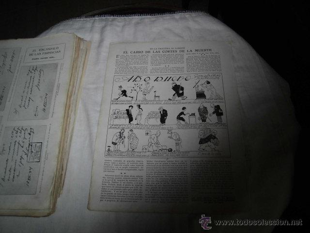 Collection Magazines and Newspapers: EL CARRO DE LAS CORTES DE LA MUERTE PABLILLOS DE VALLADOLID HOJA REVISTA NUEVO MUNDO  1921