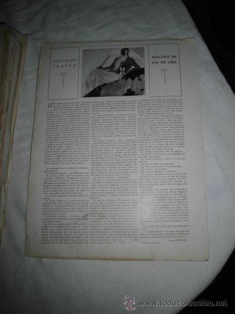 Collection Magazines and Newspapers: DIALOGO DE FIN DE A&Ntilde;O POR TOMAS BORRAS HOJA REVISTA NUEVO MUNDO  1922