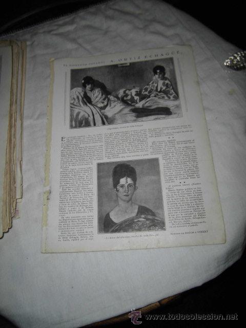 Collection Magazines and Newspapers: EL MOMENTO ESPA&Ntilde;OL A.ORTIZ ECHAGUE .ESPA&Ntilde;OLAS,LA DAMA DEL ABANICO HOJA REVISTA NUEVO  MUNDO  1922