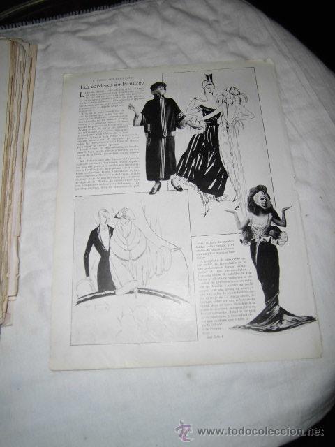Collection Magazines and Newspapers: MODA LA GACETA DEL BUEN GUSTO LOS CORDEROS DE PANURGO POR JODE ZAMOR HOJA REVISTA NUEVO MUNDO 1922