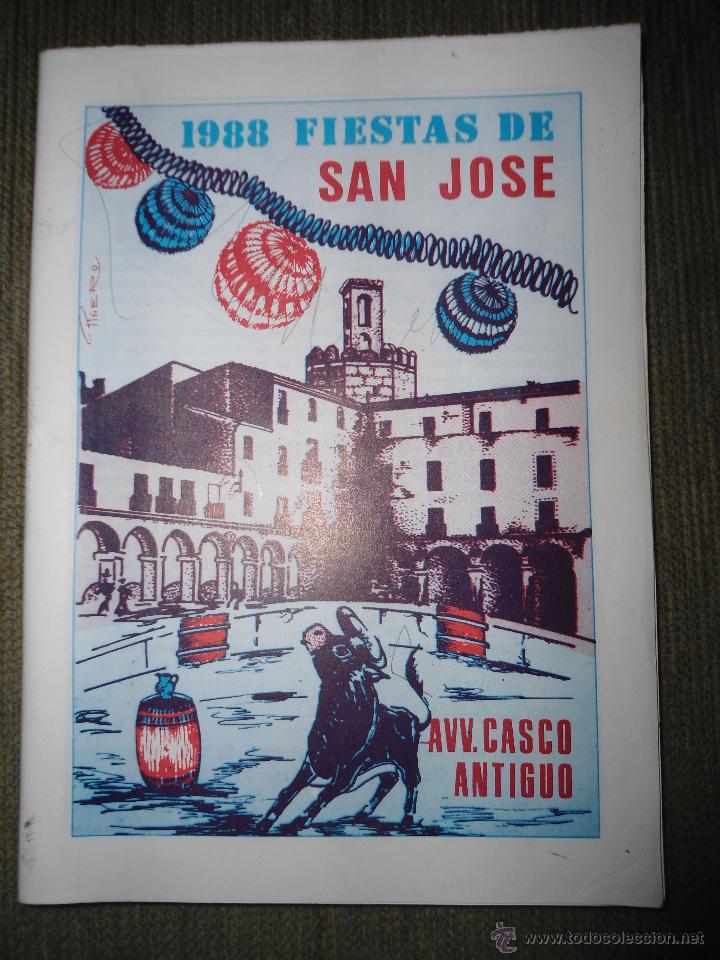 Coleccionismo de Revistas y Peri&oacute;dicos: ANTIGUA REVISTA PROGRAMA FIESTAS DE SAN JOSE BADAJOZ - A&Ntilde;O 1988