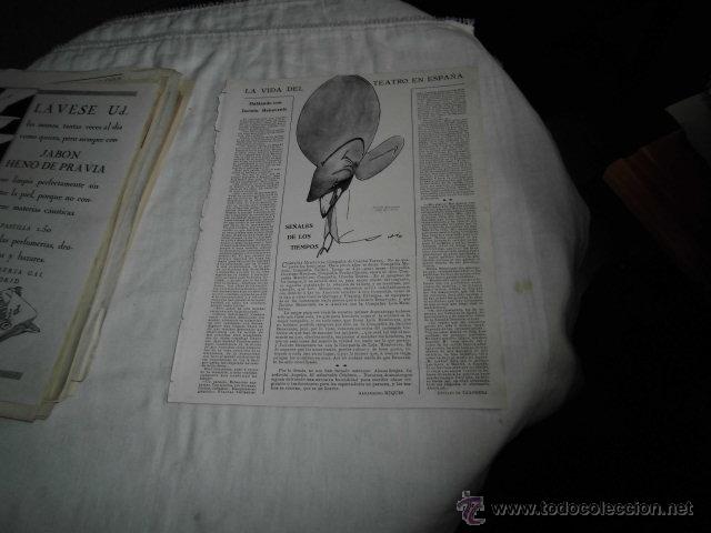 Coleccionismo de Revistas y Peri&oacute;dicos: HABLANDO CON JACINTO BENAVENTE POR LUCIANO TAXONERA  HOJA REVISTA NUEVO MUNDO 1922