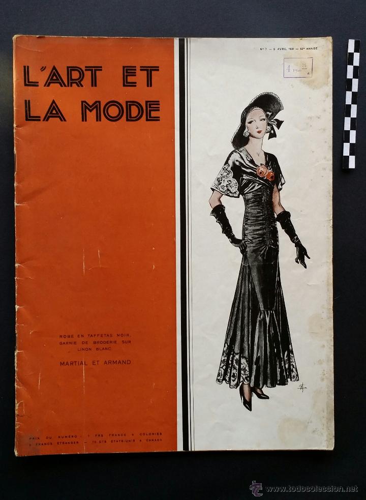 Coleccionismo de revistas y peri&oacute;dicos: Revista francesa L&acute;art et la mode, n&ordm; 7 de 1931.