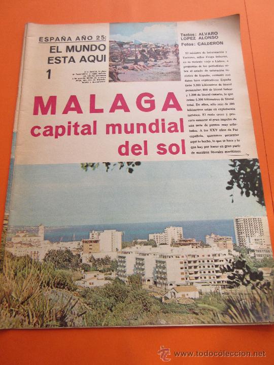 Sammeln von Zeitschriften und Zeitungen: ARTICULO 1964 - MALAGA CAPITAL MUNDIAL DEL SOL - 5 PAGINAS