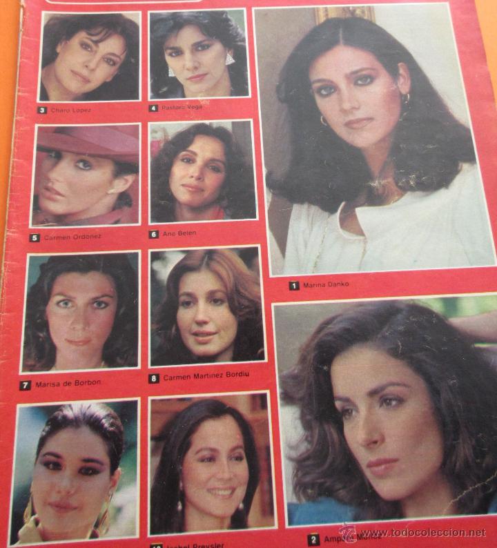 Coleccionismo de Revistas y Peri&oacute;dicos: PORTADA 1985 - LAS 10 MUJERES MAS BELLAS ESPA&Ntilde;A ANA BELEN MARINA DANKO AMPARO MU&Ntilde;OZ JUNCAL RIVERO..